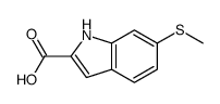 6-(Methylsulfanyl)-1H-indole-2-carboxylic acid structure