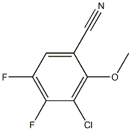 3-Chloro-4,5-difluoro-2-methoxy-benzonitrile Structure