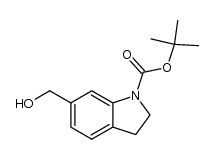 1-t-butoxycarbonyl-6-hydroxymethyl-2,3-dihydroindole Structure