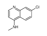 7-氯-n-甲基-4-喹啉胺结构式