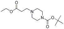 tert-butyl 4-(3-ethoxy-3-oxopropyl)piperazine-1-carboxylate Structure