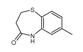 7-methyl-2,3-dihydro-5H-benzo[b][1,4]thiazepin-4-one结构式