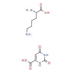 L-赖氨酸乳清酸盐结构式