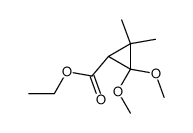 ethyl 2,2-dimethoxy-3,3-dimethylcyclopropanecarboxylate Structure