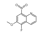 5-fluoro-6-methoxy-8-nitroquinoline结构式