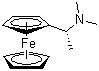 [(1R)-1-(Dimethylamino)ethyl]ferrocene structure