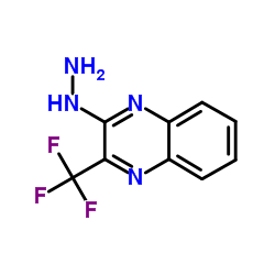 2-Hydrazino-3-(trifluoromethyl)quinoxaline structure