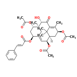 2α,7β,13α-Triacetoxy-5α-cinnamoyloxy-9β-hydroxy-2(3→20)abeotaxa-4(20),11-dien-10-one picture