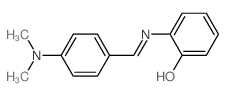 2-[(4-dimethylaminophenyl)methylideneamino]phenol structure