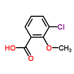 3-Chloro-2-methoxybenzoicacid Structure