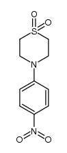 4-(4-nitrophenyl)thiomorpholine 1,1-dioxide结构式