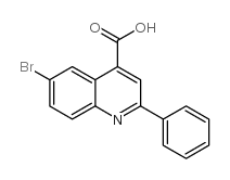 6-bromo-2-phenyl-quinoline-4-carboxylic acid Structure