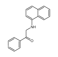 2-(naphthalen-1-ylamino)-1-phenylethan-1-one结构式