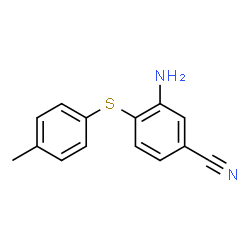 3-AMINO-4-[(4-METHYLPHENYL)SULFANYL]BENZENECARBONITRILE图片