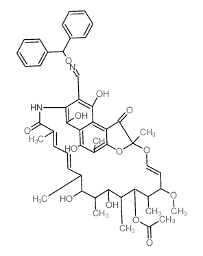 3-[[(Diphenylmethoxy)imino]methyl]rifamycin结构式