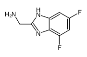 1H-Benzimidazole-2-methanamine,4,6-difluoro-(9CI) Structure