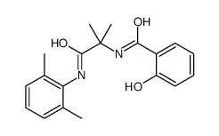 N-[1-(2,6-dimethylanilino)-2-methyl-1-oxopropan-2-yl]-2-hydroxybenzamide结构式