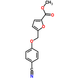 Methyl 5-[(4-cyanophenoxy)methyl]-2-furoate structure