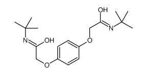 N-tert-butyl-2-[4-[2-(tert-butylamino)-2-oxoethoxy]phenoxy]acetamide结构式