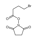 (2,5-dioxopyrrolidin-1-yl) 4-bromobutanoate结构式