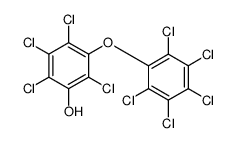 2,3,4,6-tetrachloro-5-(2,3,4,5,6-pentachlorophenoxy)phenol Structure