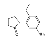 1-(3-amino-6-ethyl-phenyl)-pyrrolidin-2-one结构式