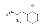 2-(2-(methylsulfinyl)-2-(methylthio)ethyl)cyclohexan-1-one Structure