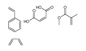 buta-1,3-diene,(E)-but-2-enedioic acid,methyl 2-methylprop-2-enoate,styrene Structure