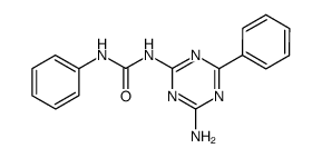 1-(4-amino-6-phenyl-[1,3,5]-triazin-2-yl)-3-phenylurea结构式