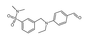 3-{[Ethyl-(4-formyl-phenyl)-amino]-methyl}-N,N-dimethyl-benzenesulfonamide Structure