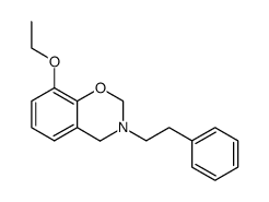 8-ethoxy-3-phenethyl-3,4-dihydro-2H-benzo[e][1,3]oxazine结构式