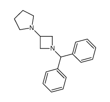 1-[1-(DIPHENYLMETHYL)-3-AZETIDINYL]-PYRROLIDINE结构式