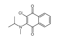 2-chloro-3-[methyl(propan-2-yl)amino]naphthalene-1,4-dione结构式