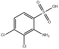 3,4-Dichloroorthanilic acid (SO3H=1)结构式