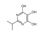 4,5-dihydroxy-2-propan-2-yl-1H-pyrimidin-6-one结构式