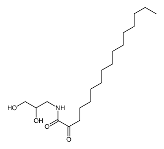 N-(2,3-dihydroxypropyl)-2-oxohexadecanamide Structure