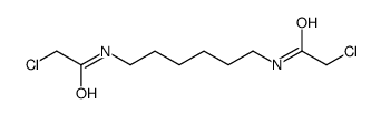 2-chloro-N-[6-[(2-chloroacetyl)amino]hexyl]acetamide Structure