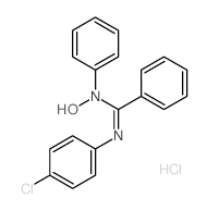 Benzenecarboximidamide,N'-(4-chlorophenyl)-N-hydroxy-N-phenyl-, monohydrochloride (9CI) structure