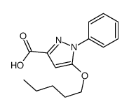 5-pentoxy-1-phenylpyrazole-3-carboxylic acid结构式