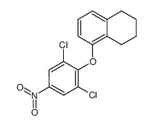 5-(2,6-Dichloro-4-nitro-phenoxy)-1,2,3,4-tetrahydro-naphthalene结构式