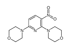 4-(6-MORPHOLINO-3-NITRO-2-PYRIDYL)MORPHOLINE structure