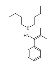 N-dibutylboranyl-2-methyl-1-phenylprop-1-en-1-amine Structure