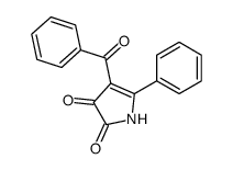 4-benzoyl-5-phenyl-1H-pyrrole-2,3-dione结构式