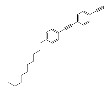 4-[2-(4-decylphenyl)ethynyl]benzonitrile结构式