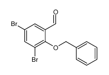 2-(BENZYLOXY)-3,5-DIBROMOBENZALDEHYDE structure