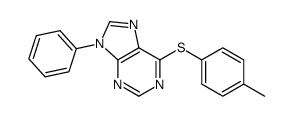 6-(4-methylphenyl)sulfanyl-9-phenylpurine Structure