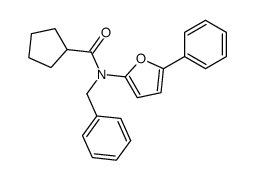 N-benzyl-N-(5-phenylfuran-2-yl)cyclopentanecarboxamide Structure