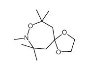 7,7,8,10,10-pentamethyl-1,4,9-trioxa-8-azaspiro[4.6]undecane结构式