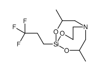 3,7-dimethyl-5-(3,3,3-trifluoropropyl)-4,6,11-trioxa-1-aza-5-silabicyclo[3.3.3]undecane结构式