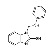 phenyl-3-aminomethylbenzimidazole-2-thiol结构式